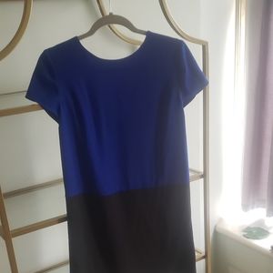 Colour block shift dress